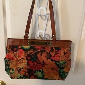 Patricia Nash cotton coated shoulder bag